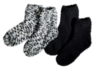 2 paires de chaussettes douces femme