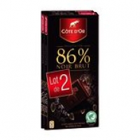 Casino Drive Cote COTE DOR Chocolat Noir brut 86% 2x100 g