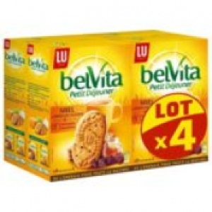 LU BelVita Petit D&eacute;jeuner Miel P&eacute;pites de Chocolat 4 x 435 g