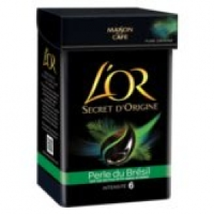 LOR DE MAISON DU CAFE Caf&eacute; secret dorigine Perles du Br&eacute;sil moulu 25