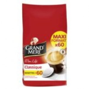 GRAND MERE Dosettes Caf&eacute; Classique x 60