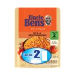 UNCLE BENS Riz cuisin&eacute; &agrave; la M&eacute;diterran&eacute;enne 2 x 250 g