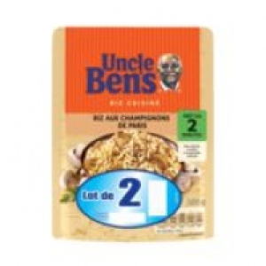 UNCLE BENS Riz Express Champignons 2 x 250 g