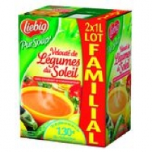 LIEBIG Velout&eacute; de L&eacute;gumes du Soleil PurSoup 2 x 1 L