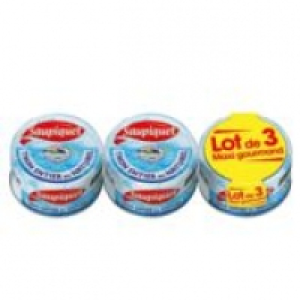 SAUPIQUET Le Thon Entier au Naturel 3x140g