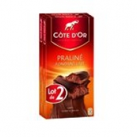 Casino Drive Cote COTE DOR Chocolat Lait praliné fondant 2x200g