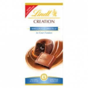 LINDT Chocolat Cr&eacute;ation Moelleux Chocolat 150 g