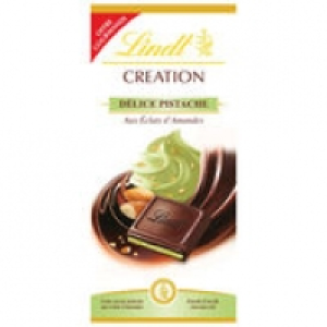LINDT Chocolat Noir D&eacute;lice Pistache Cr&eacute;ation 150 g