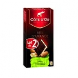 COTE DOR Chocolat pate damande 2x150 g