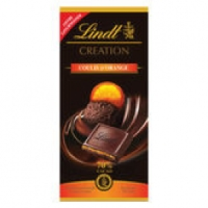 LINDT Chocolat Cr&eacute;ation 70% Coulis dOrange 150 g