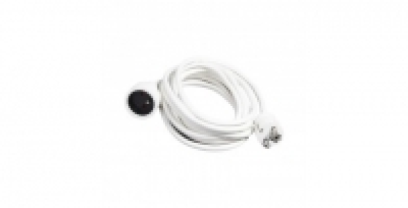 Prolongateur + terre 5m blanc 16A 3680W BRICELEC 6.40 €
