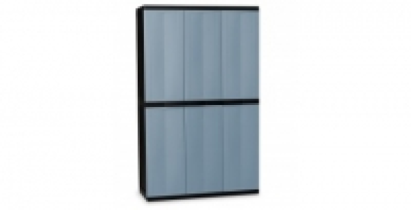 Armoire 3 portes 4 &eacute;tag&egrave;res Trend Line S noir 129.90&nbsp;&euro;