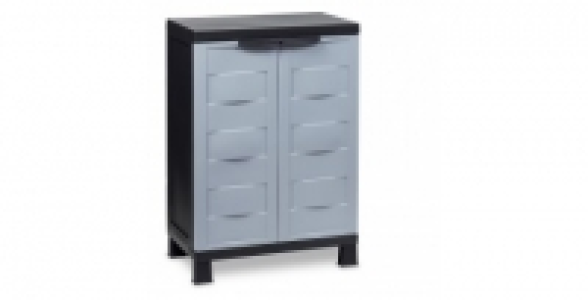 Meuble bas 2 portes Amibition Line S Toomax noir