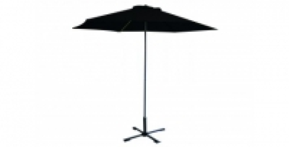 Parasol diam&egrave;tre 2,7 m Noir