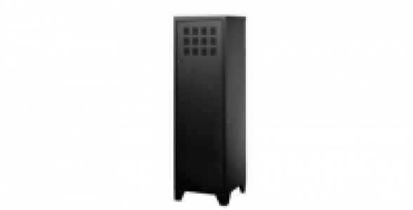 Rangement porte noir sur pieds + 3 étagères 129.95 €