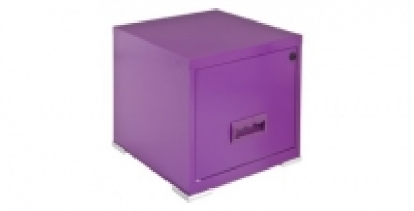 Cube à porte en métal prune avec 1 kit de liaison