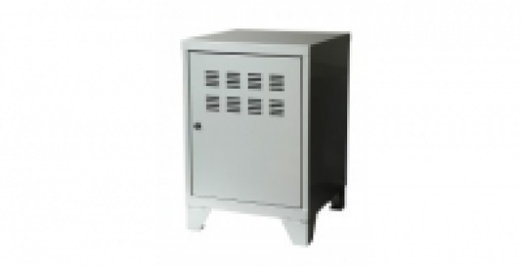 Rangement porte alu sur pieds + 1 étagère