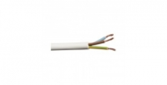 Bricomarche  Câble électrique H05VV-F blanc 3G 2,5mm² 5m BRICELEC