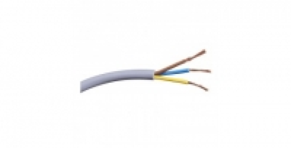 Câble électrique H05VV-F gris 3G 1,5mm² 5m BRICELEC