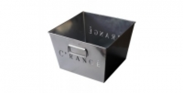 Panier de rangement en m&eacute;tal d&eacute;coup&eacute; CRang&eacute; alu