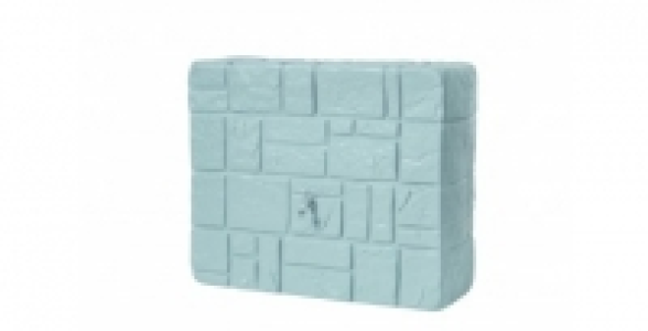 R&eacute;servoir deau de pluie murale gris 300 L GARANTIA Brick