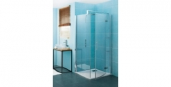 Porte de douche epure pour p+f 90 d&eacute;poli 1 bande gauche