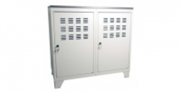 Armoire 2 portes blanche avec plateau pin ardoise