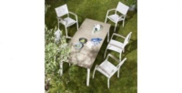 Salon de jardin en bois composite Laguna