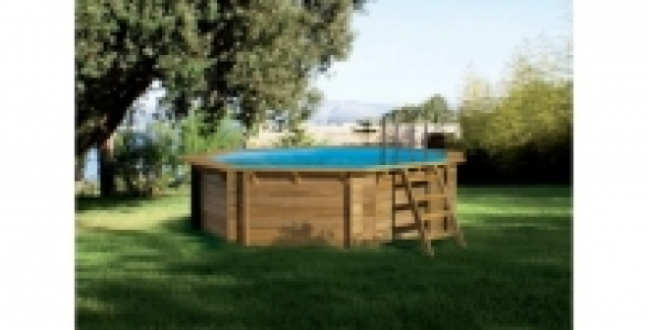 Piscine bois octogonale 5,30 x h. 1,33 m Weva
