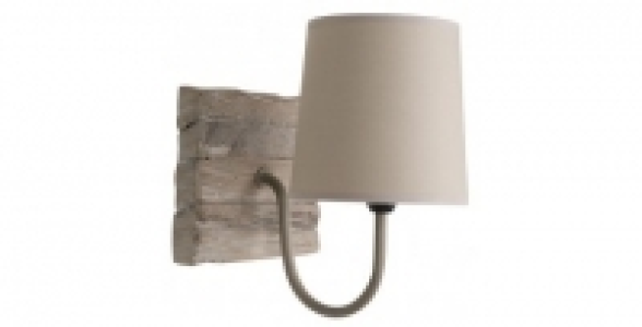 Applique bois de récup carrée COREP Chanvre
