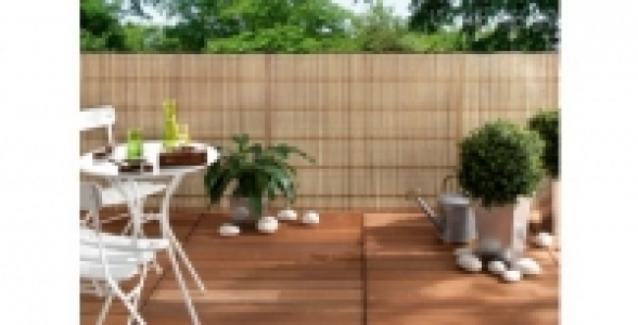 Canisse de roseaux synthetiques 1,5 x 3 m