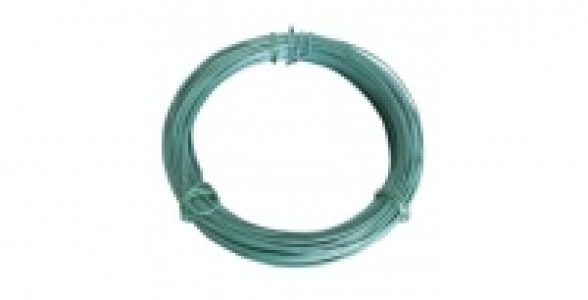 Fil dattache plastifié vert Ø1,5 mm x L.50 m