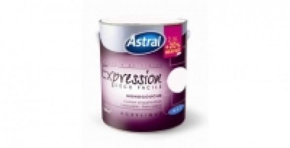 Peinture acrylique blanc mat 2,5 L + 20 % gratuit ASTRAL Expression