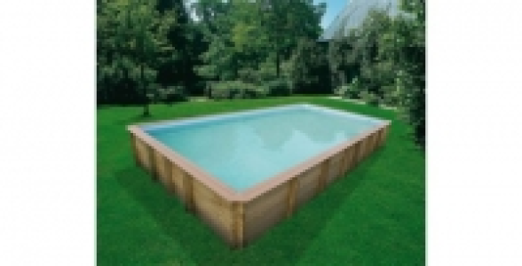 Piscine bois rectangulaire 9,50 x 3,50 x h.1,20 m Weva