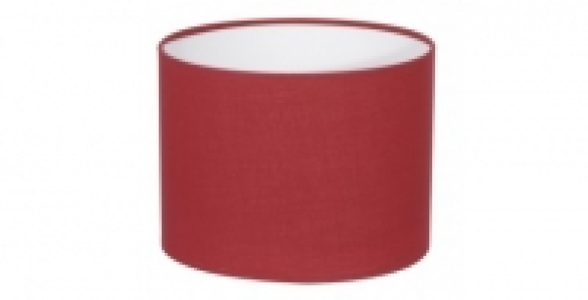 Abat jour cylindrique diamètre 13 cm coton cerise COREP