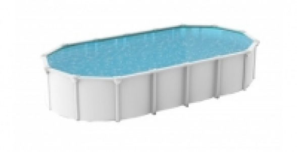 Piscine rectangle blanche acier 7,95 x 4,90 x h.1,32m ABAK Osmose