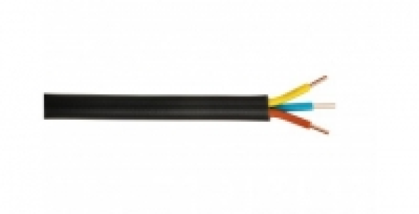 Câble électrique noir à la coupe U1000 R2V 3G 2,5mm² NEXANS