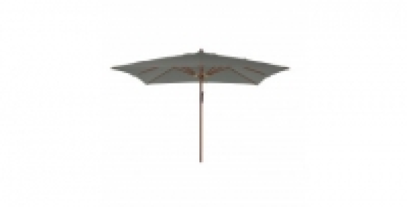 Parasol de luxe bois gris 3x3m