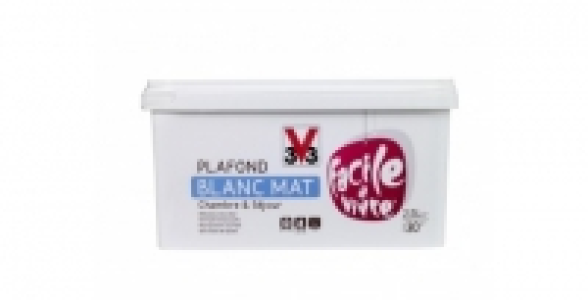 Peinture plafond sain blanc mat 2,5L V33 Facile A Vivre