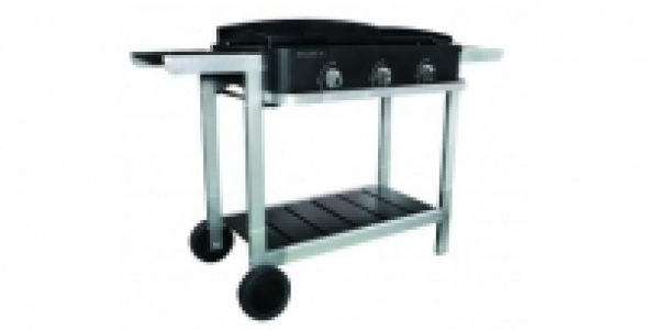 Plancha gaz sur chariot 3 brûleurs COOKING GARDEN Wissant 76