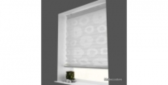 Store plissé blanc 50 x 170 MADECO Dévoré