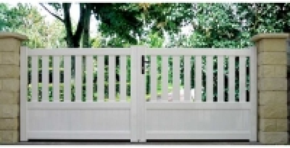Portail aluminium Fresnoy 3,5 m gris