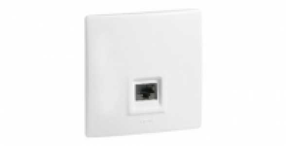 Prise électrique à composer 2 pôles blanc LEGRAND Mosaic