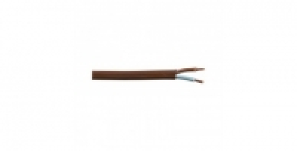 Câble électrique H03VVH-2F marron 2x0,5mm² 5m BRICELEC