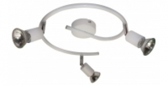 Plafonnier spirale blanc 3 spots PERFECTLINE