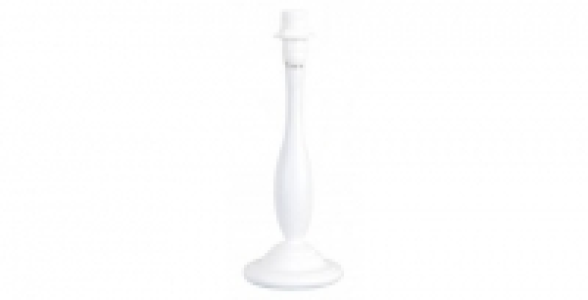 Luminaire pied bougeoir COREP ELLE rond en r&eacute;sine blanc