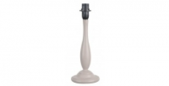 Luminaire pied bougeoir COREP ELLE rond en r&eacute;sine taupe