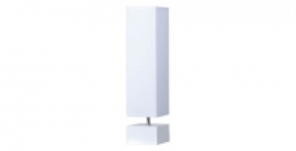 Lampe r&eacute;sine brillante forme carr&eacute;e COREP Chiara blanc