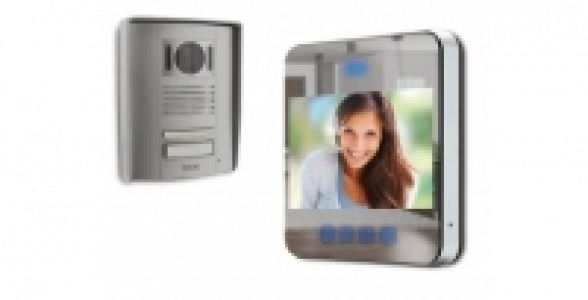 Visiophone miroir couleur 2 fils moniteur 18 cm