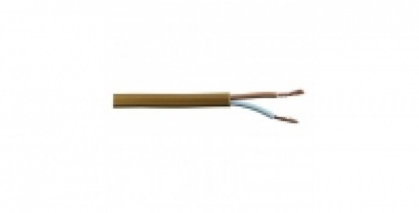 Câble électrique H03VVH-2F viel or 2x0,75mm² 5m BRICELEC